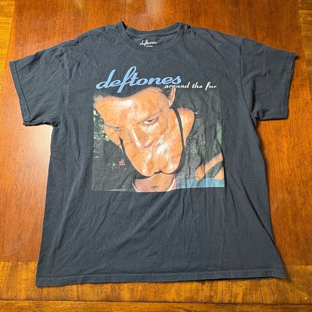 Deftones Around the Fur Album Cover Black T-Shirt Large 2023 Official Merch